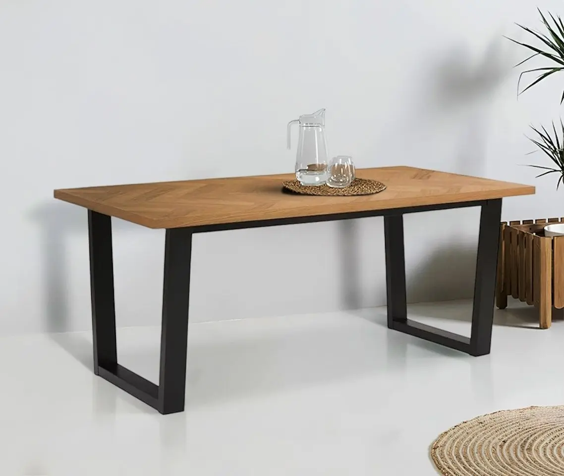 Стол Home Affaire 180x90x76 (Black/Natural)