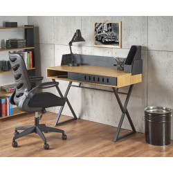 Письменный стол Halmar B43 (Golden Oak/Black)