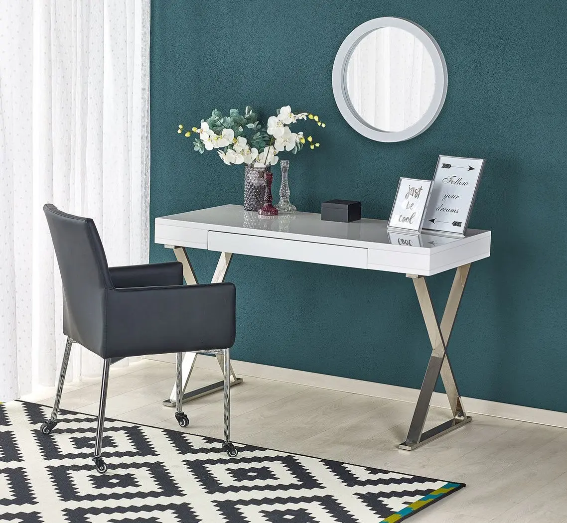 Стол письменный Halmar B31 (White/Chrome)