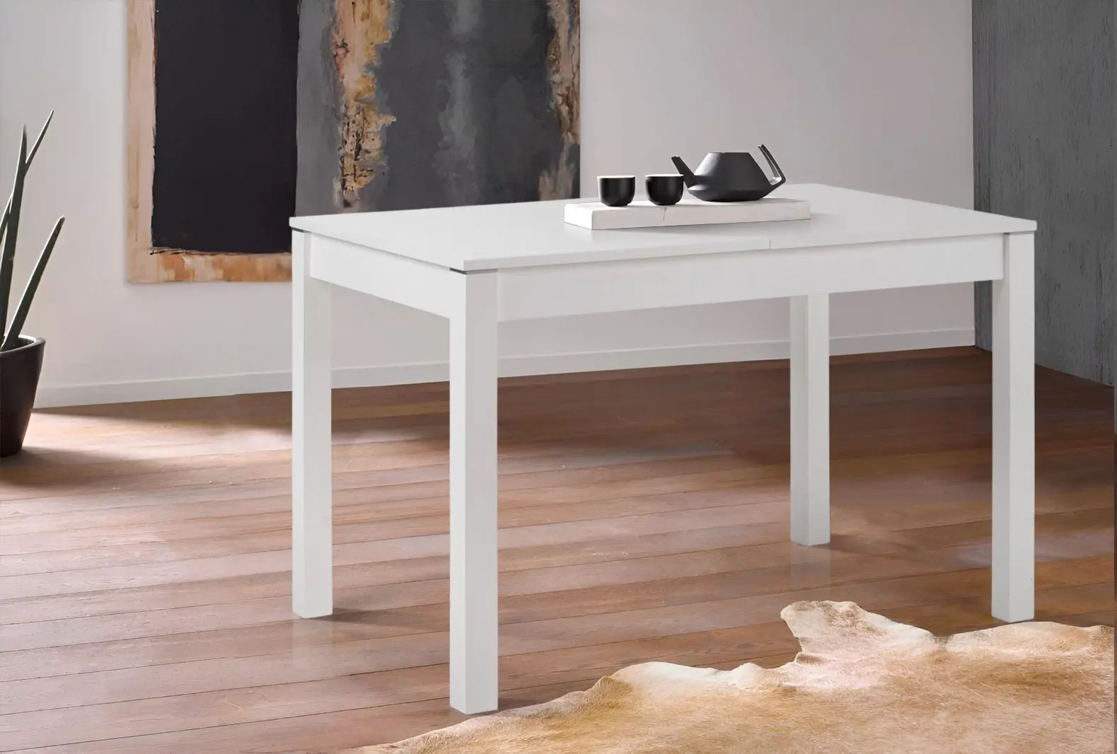 Masa extensibila Halmar Maurycy 118/158x75cm (White)