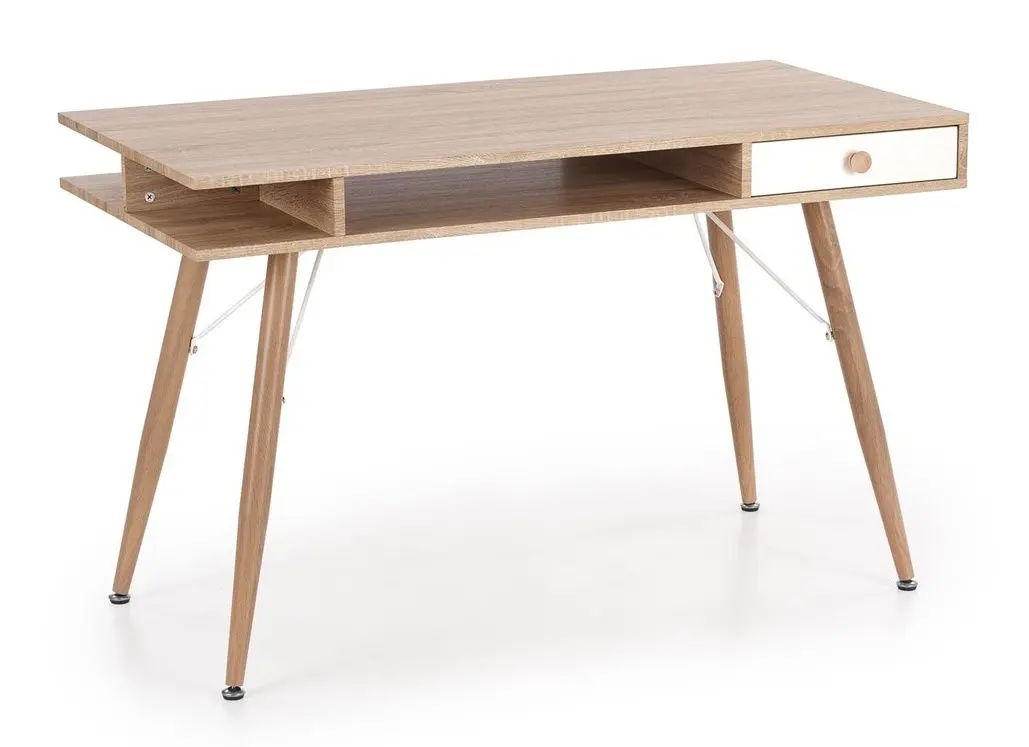 Masa de birou Halmar B34 (Sonoma Oak/White)
