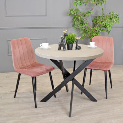 Masa DP Torino Rondo 900 (Beige/Black)