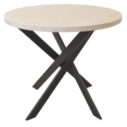 Стол DP Torino Rondo 900 (Beige/Black) Thumb