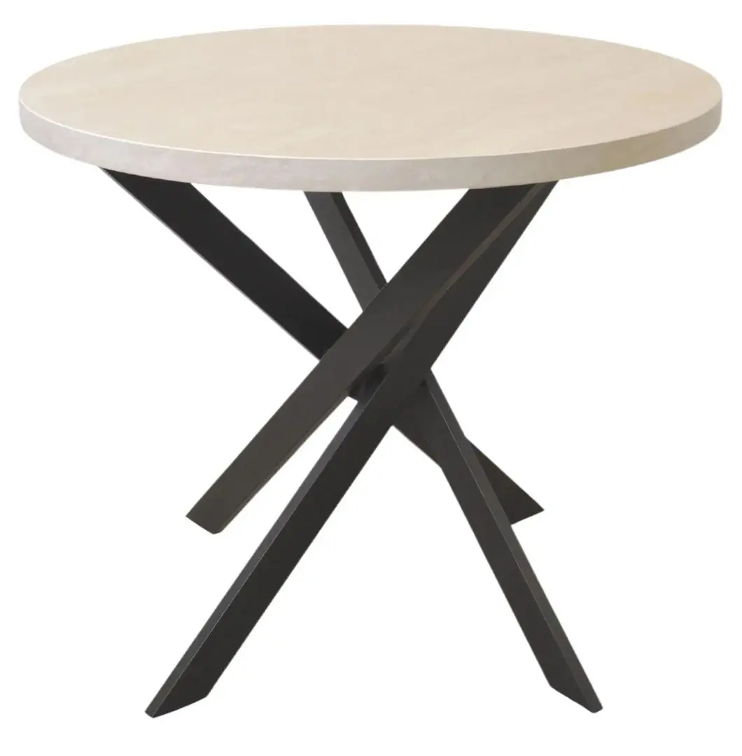 Стол DP Torino Rondo 900 (Beige/Black)