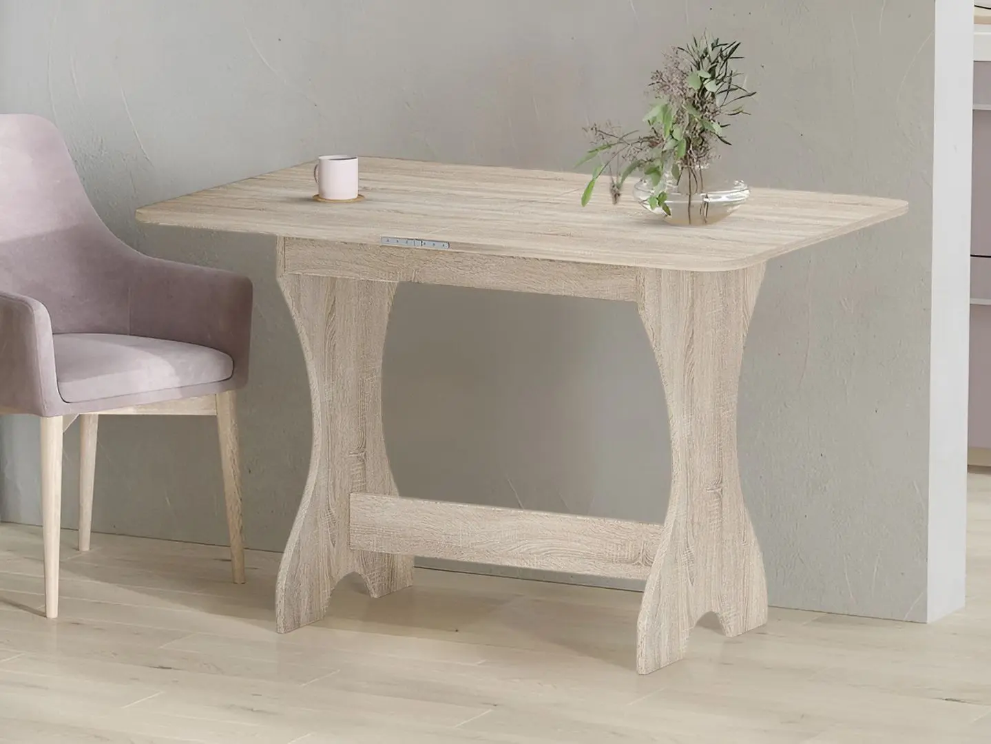 Masa extensibila Fabrik Home Noroc (Sonoma Oak)