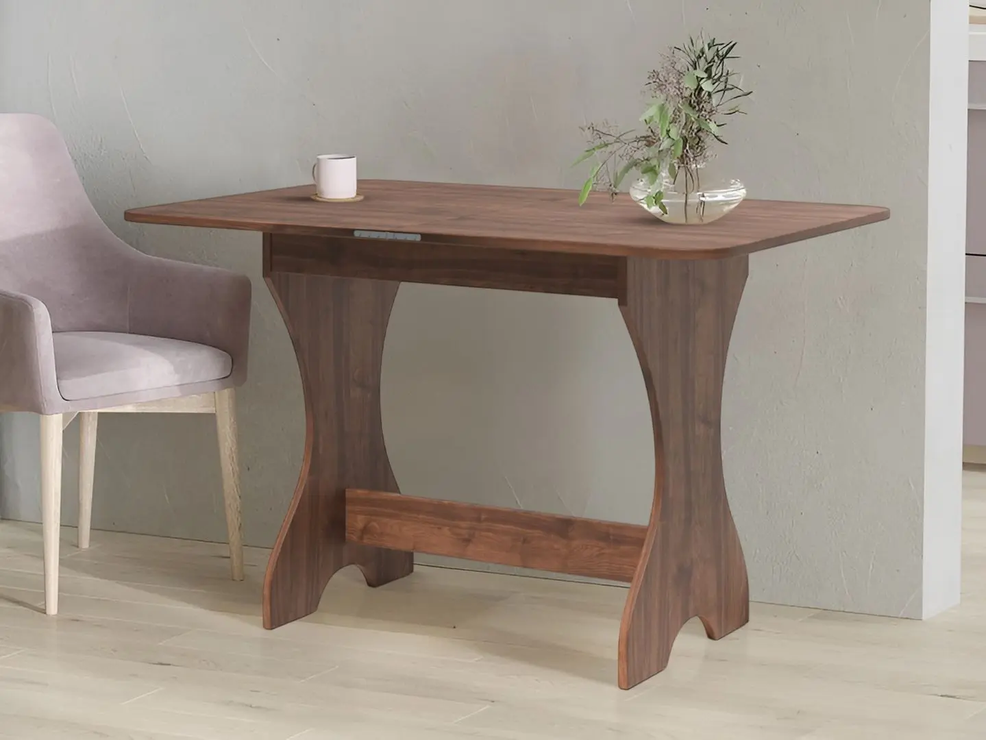 Masa extensibila Fabrik Home Noroc (Stone Walnut)