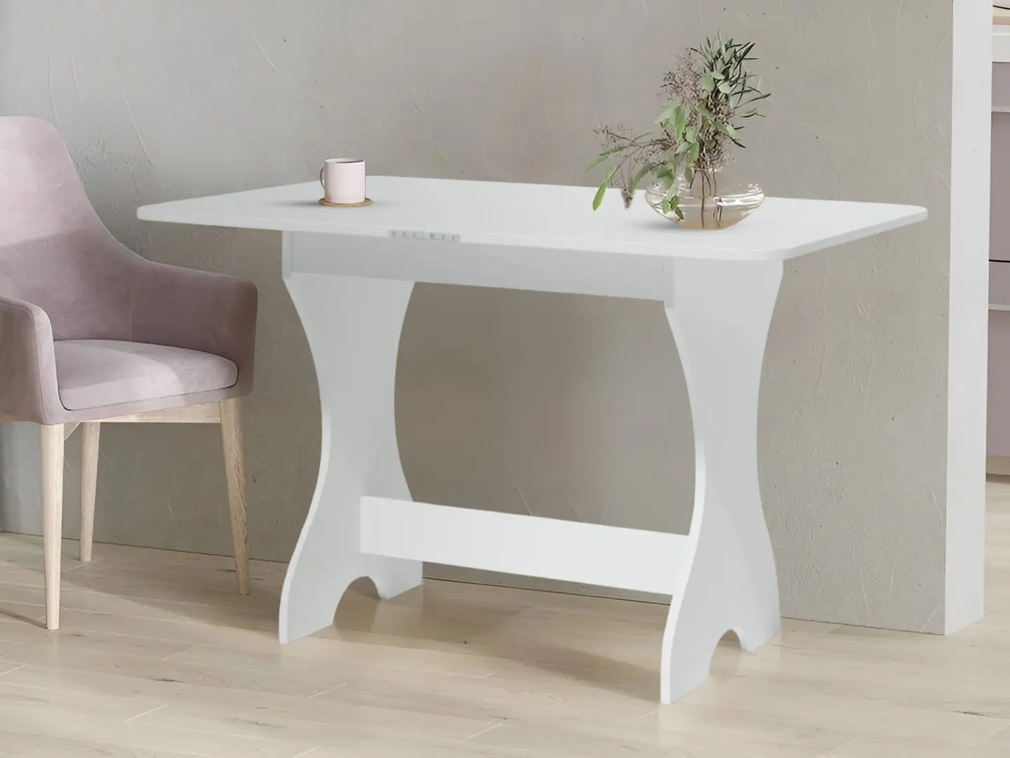 Masa extensibila Fabrik Home Noroc (White Ash)