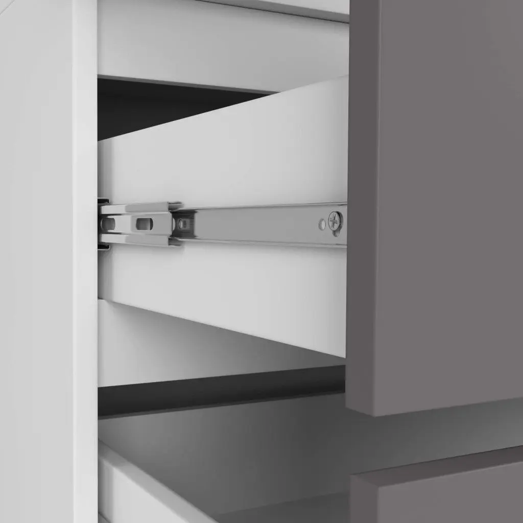 Dulap Akord S90 2D2SZ (White/Graphite Gray)