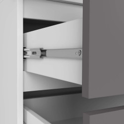 Dulap cu mezanin  Akord S90 2D2SZ (White/Graphite Gray) Thumb