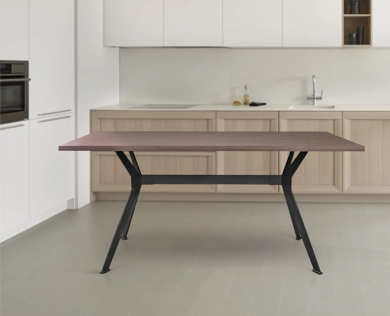 Стол DP Mira 170x80cm (Black/Brown)
