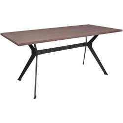 Стол DP Mira 170x80cm (Black/Brown) Thumb