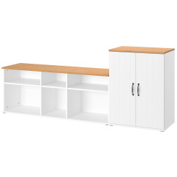 Tumba pentru TV Ikea Skruvby 226x38x90 (Alb) Thumb