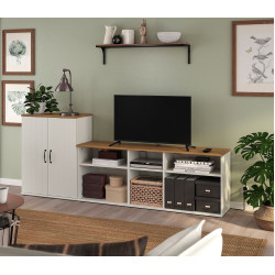 Tumba pentru TV Ikea Skruvby 226x38x90 (Alb)