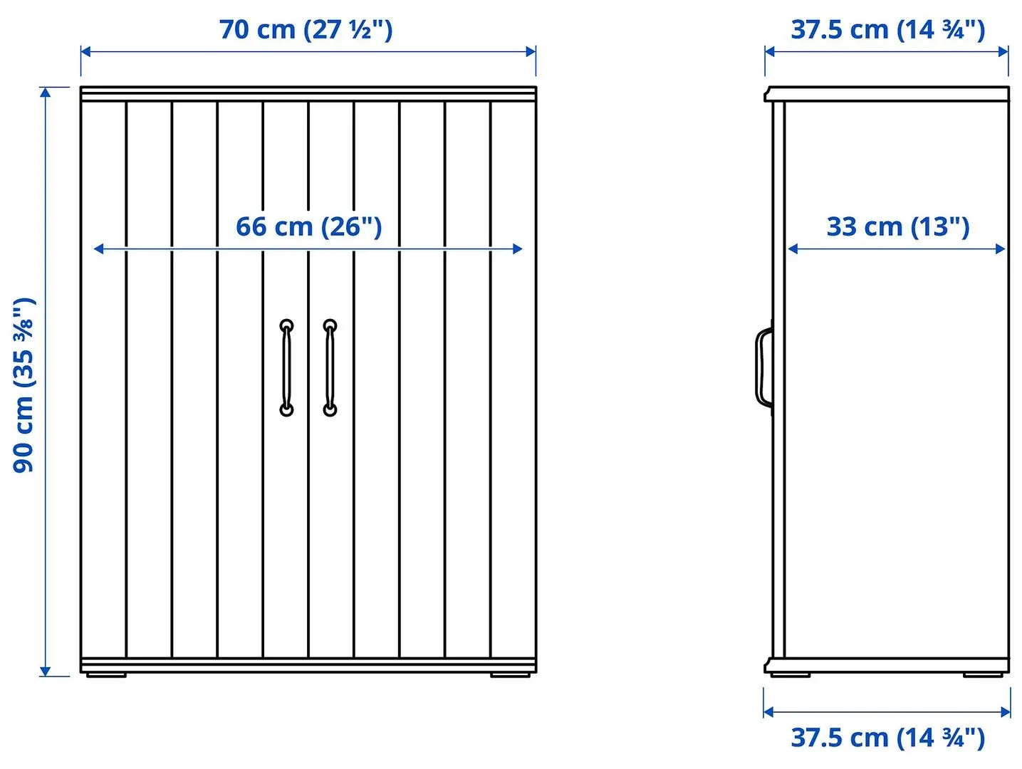 Tumba pentru TV Ikea Skruvby 226x38x90 (Alb)