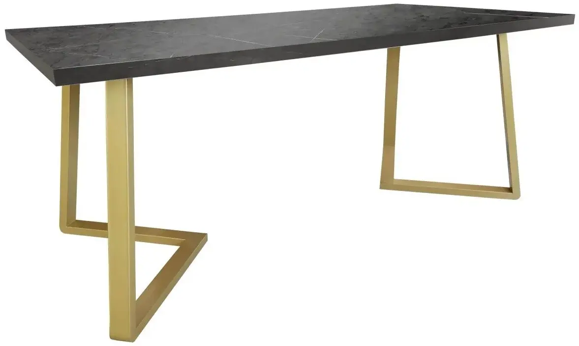 Стол DP Frida 180x90 (Black/Gold)