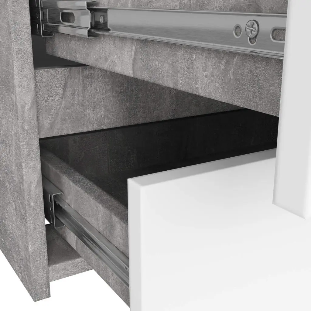 Comoda Akord CL 100 6S (Concrete/White)