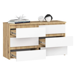 Comoda Akord CL 100 6S (Artisan Oak/White) Thumb