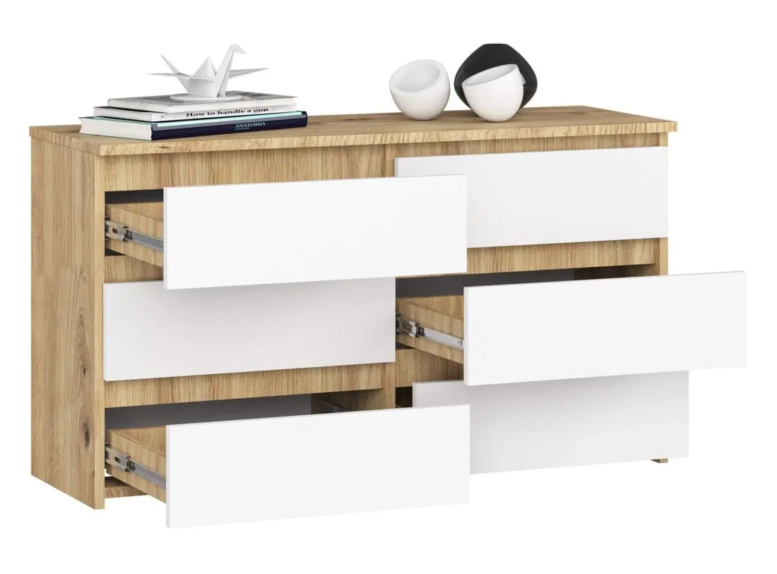Comoda Akord CL 100 6S (Artisan Oak/White)