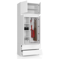 Dulap cu mezanin Akord S90 2D2SZ (White) Thumb