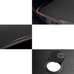 Masa de calculator pentru jocuri Costway HW61561 (Black/Red) Thumb