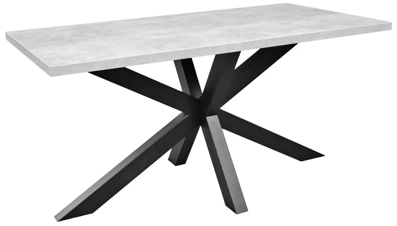 Стол DP Vesta 150x80cm (Grey/Black)