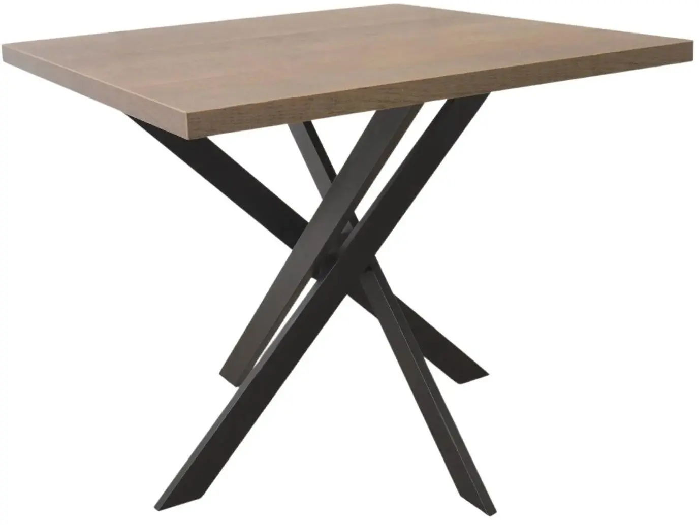 Стол DP Torino 900x900 (Black/Wood)