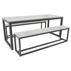Обеденный набор DP 3-Piece/6-Seat (Concrete Gray/Black) Thumb