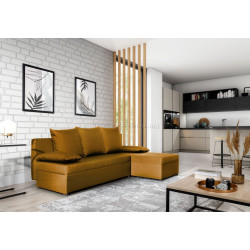 Canapea de colt Eltap Gino Nube 45 (Mustard)