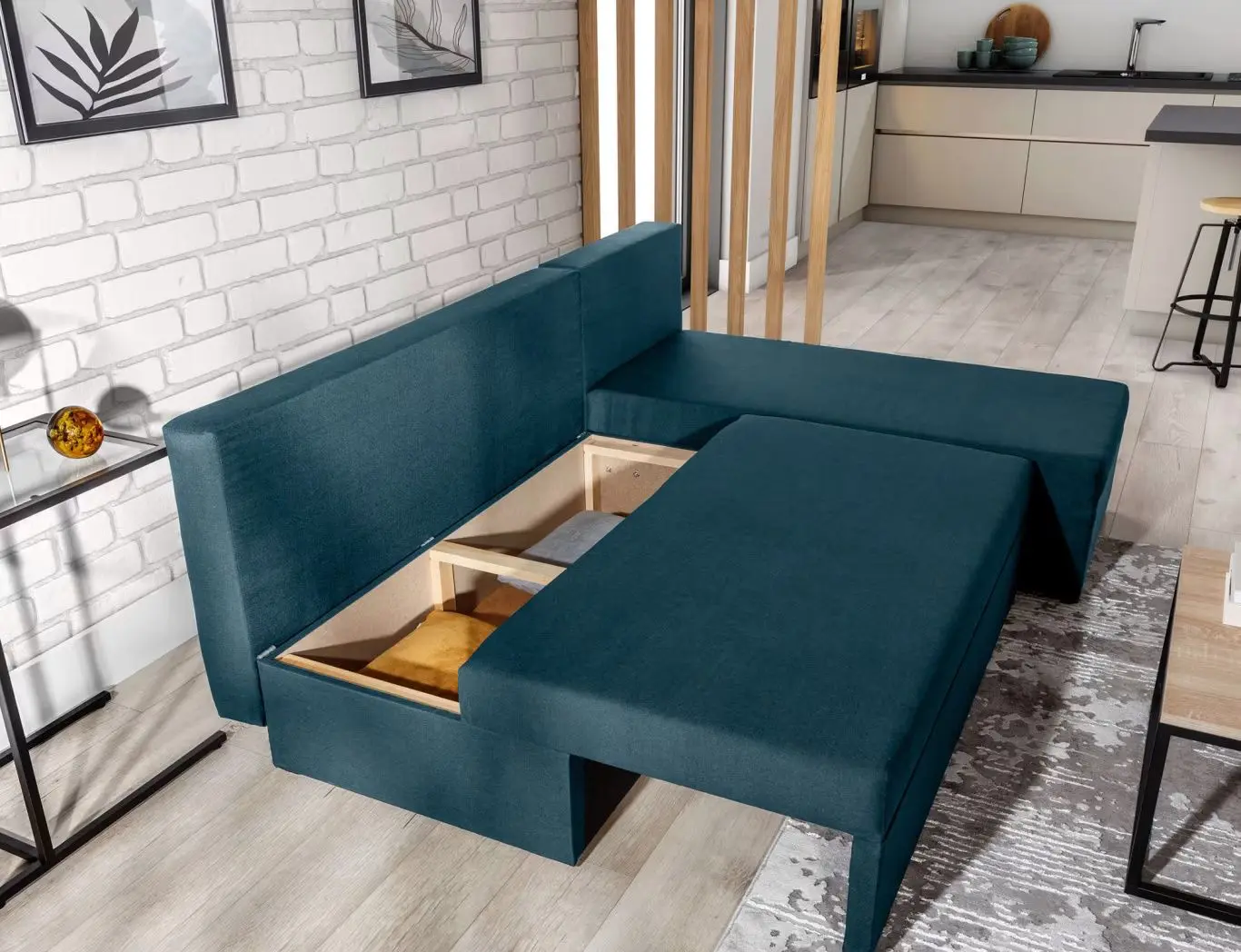 Canapea de colt Eltap Gino Nube 40 (Blue)