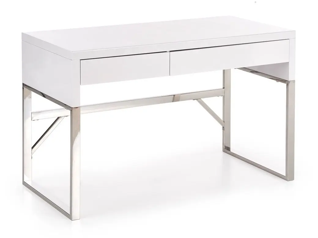 Masa de birou Halmar B32 (White/Chrome)