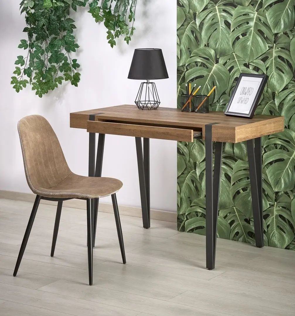 Стол письменный Halmar B39 (Black/Walnut Honey)