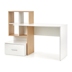 Masa de birou Halmar Grosso (Gold Oak/White) Thumb