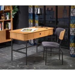 Письменный стол Halmar Smart B-1 (Natural Oak/Black)