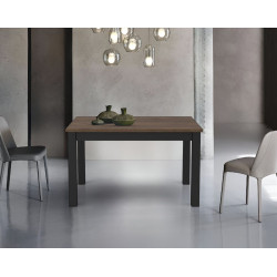 Masa extensibila Helvetia Olin №92 (Okapi Walnut/Black)