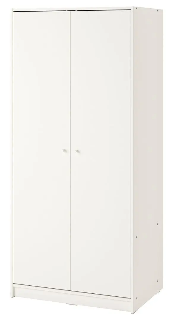 Шкаф Ikea Kleppstad 2 двери 79x176 (Белый)