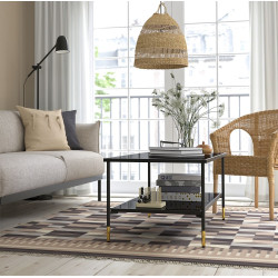 Masa pentru reviste Ikea Asperod 115x58 (Negru/Sticla Negru) Thumb