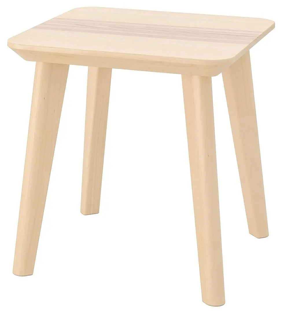 Masa pentru reviste Ikea Lisabo 45x45 (Furnir Frasin)