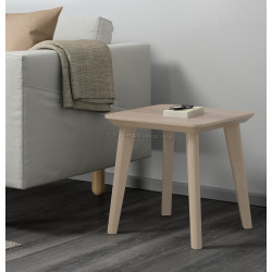 Masa pentru reviste Ikea Lisabo 45x45 (Furnir Frasin)