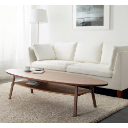 Masa pentru reviste Ikea Stockholm 180x59 (Furnir Nuc)