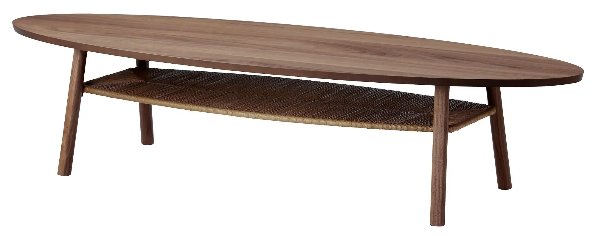 Журнальный столик Ikea Stockholm 180x59 (Ореховый Шпон) - 2