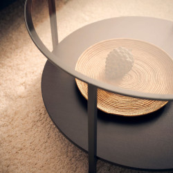 Masa pentru reviste Ikea Vittsjo 75 (Negru-Maro/Sticla) Thumb