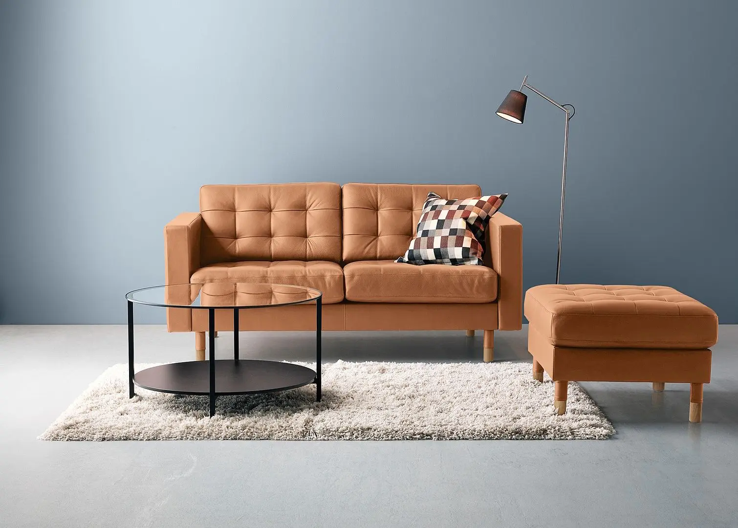 Masa pentru reviste Ikea Vittsjo 75 (Negru-Maro/Sticla)