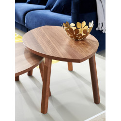 Set mese pentru reviste Ikea Stockholm (Furnir nuc) Thumb