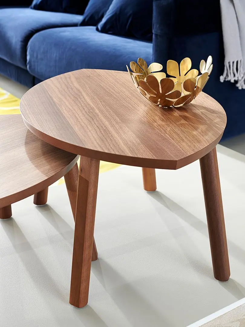 Set mese pentru reviste Ikea Stockholm (Furnir nuc)