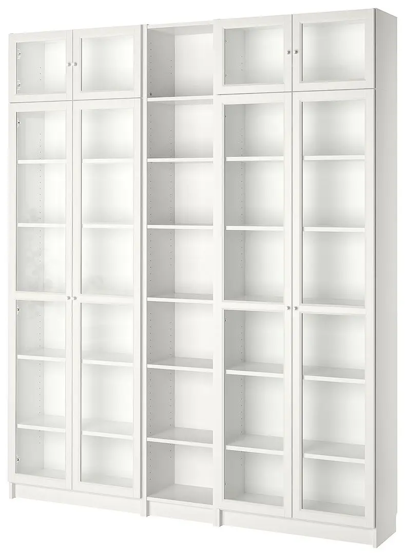 Biblioteca Ikea Billy/Oxberg 200x30x237 (Alb)