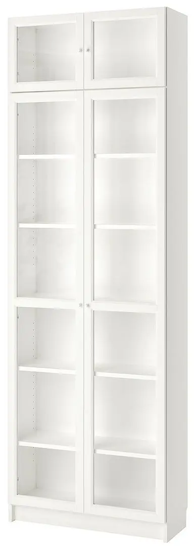 Biblioteca Ikea Billy/Oxberg 80x30x237 (Alb)