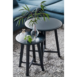 Set masute pentru reviste Ikea Kragsta (Negru)