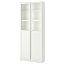Biblioteca Ikea Billy panou/usa sticla 80x30x202 (Alb) Thumb
