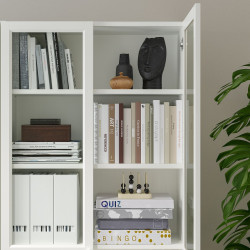 Biblioteca Ikea Billy panou/usa sticla 80x30x202 (Alb) Thumb