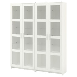 Biblioteca Ikea Brimnes usi sticla 160x35x190 (Alb) Thumb